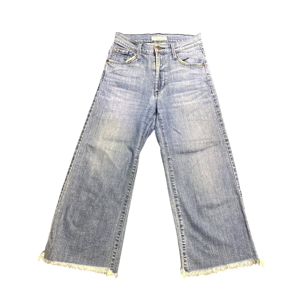 James Jeans Carlotta High Rise Wide Leg Cropped Jeans Sz 26